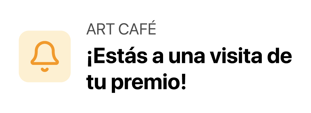 Notificación de progreso de la recompensa